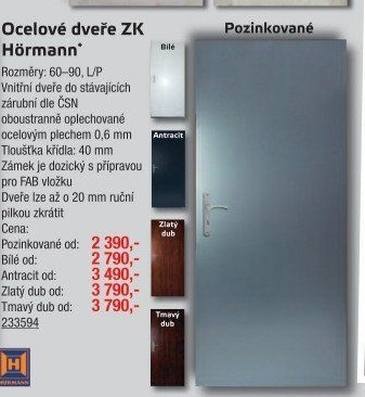 Vchodové dveře ocelové