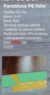 Parotěsná PE fólie Hopa