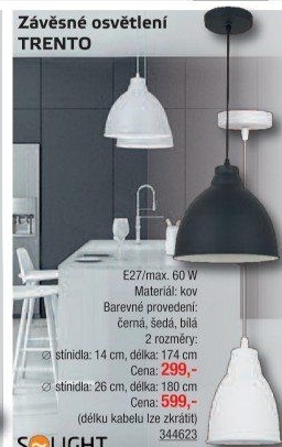 Závěsné svítidlo Trento Solight