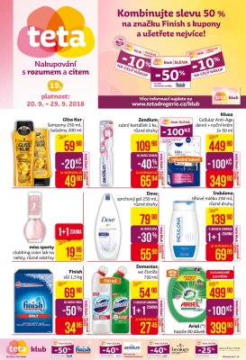 akční leták Teta drogerie 20.9.2018-29.9.2018