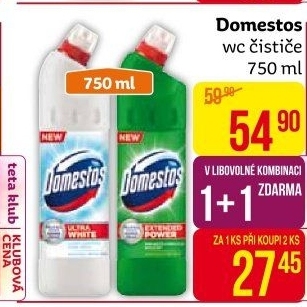 Čistič WC gelový Domestos