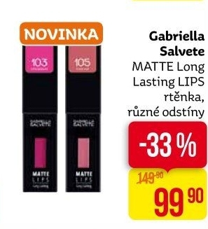 Rtěnka Matte Long Gabriella Salvete