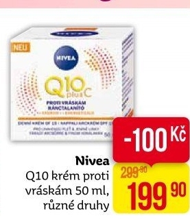 Krém pleťový proti vráskám Q10 Nivea