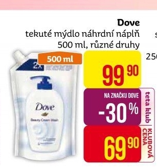 Tekuté mýdlo Dove - náhradní náplň