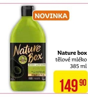 Tělové mléko Nature box