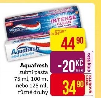 Pasta na zuby Aquafresh
