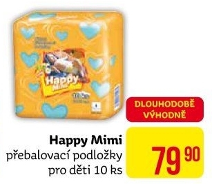 Podložky přebalovací Happy Mimi