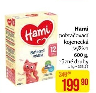 Výživa mléčná Hami