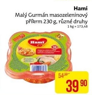 Příkrm Malý gurmán Hami