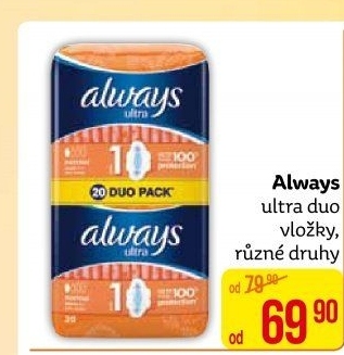 Vložky dámské Ultra Always
