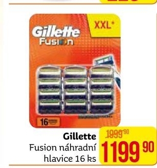 Náhradní hlavice pánské Gillette Fusion