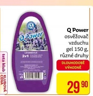 Osvěžovač vzduchu gel Q power