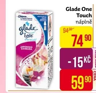 Osvěžovač vzduchu One touch Glade by Brise - náplň