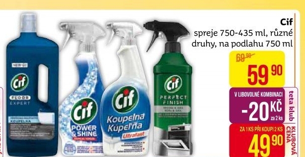 Čistič na podlahy Expert Floor Cif