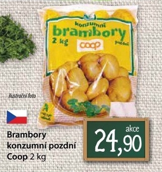 Brambory konzumní pozdní Coop