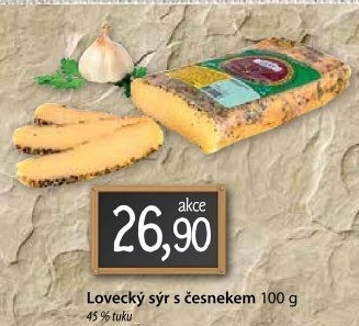 Sýr lovecký s česnekem
