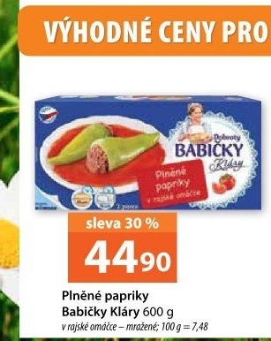 Papriky plněné v rajské omáčce Dobroty babičky Kláry