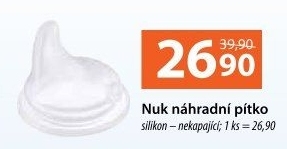 Pítko náhradní silikonové NUK