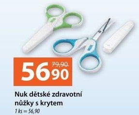 Nůžky dětské s krytem NUK
