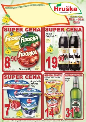 akční leták Hruška 18.9.2018-24.9.2018