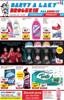 akční leták Barvy a laky drogerie 18.9.2018-6.10.2018