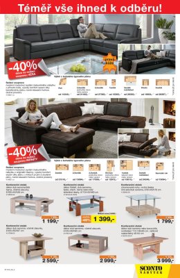 akční leták Sconto nábytek 19.9.2018-2.10.2018
