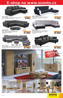akční leták Sconto nábytek 19.9.2018-2.10.2018