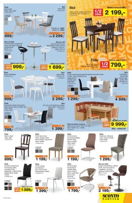 akční leták Sconto nábytek 19.9.2018-2.10.2018