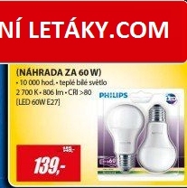 LED 60W E27 230V A60 WW FR 2BC PHILIPS