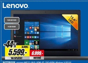 IP320 15,6 E2 4GB 128GB SSD W10LENOVO
