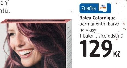 Krémová barva na vlasy Colornique Balea