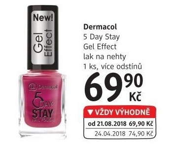 Lak na nehty Gel Effect 5 Day Stay Dermacol