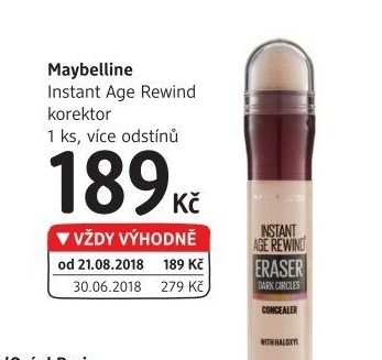 Korektor na kruhy pod očima Instant Anti-Age Eraser Eye Maybelline
