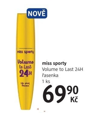 Řasenka Volume To Last 24H Miss Sporty