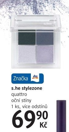 Oční stíny Quattro stylezone s.he