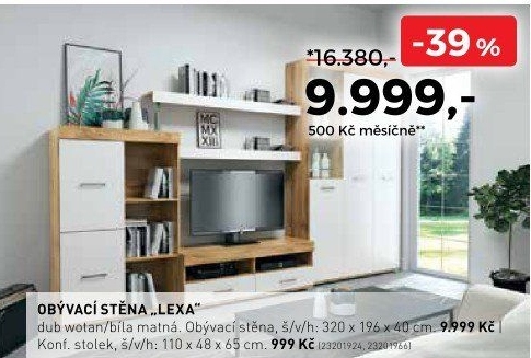 Obývací stěna LEXA