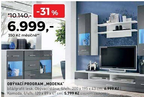 Obývací program MODENA