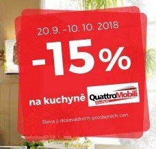´-15% na kuchyně Quattro MOBILI