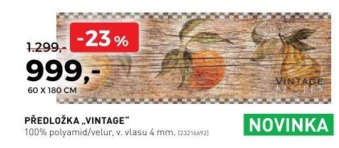 Předložka VINTAGE