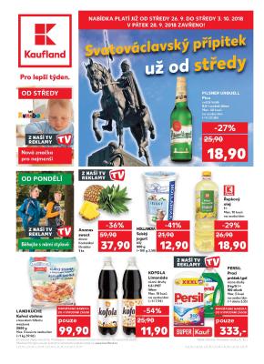 akční leták Kaufland 26.9.2018-3.10.2018