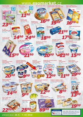 akční leták ESO MARKET 26.9.2018-7.10.2018