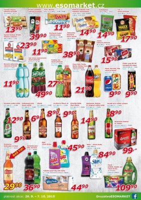 akční leták ESO MARKET 26.9.2018-7.10.2018