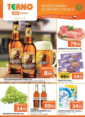 akční leták COOP 26.9.2018-2.10.2018