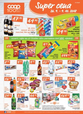 akční leták COOP 26.9.2018-2.10.2018