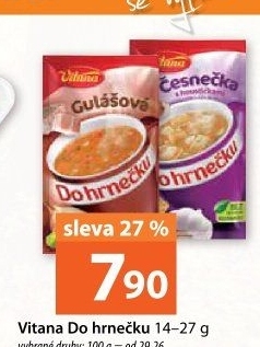 Instantní polévka do hrnečku Vitana