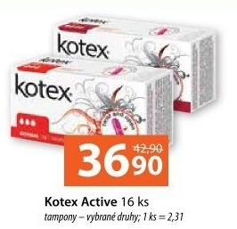 Tampony Active Kotex