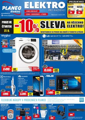 akční leták Planeo Elektro 26.9.2018-30.9.2018