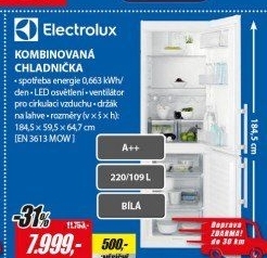 EN 3613MOW CHLADNIČKA KOMBI. ELECTROLUX