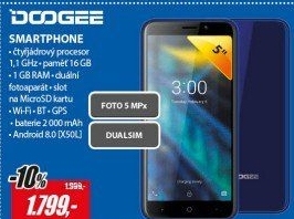 X50L DualSIM 1GB 16GB BlueDOOGEE