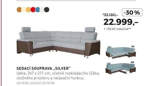Sedaci souprava Silver